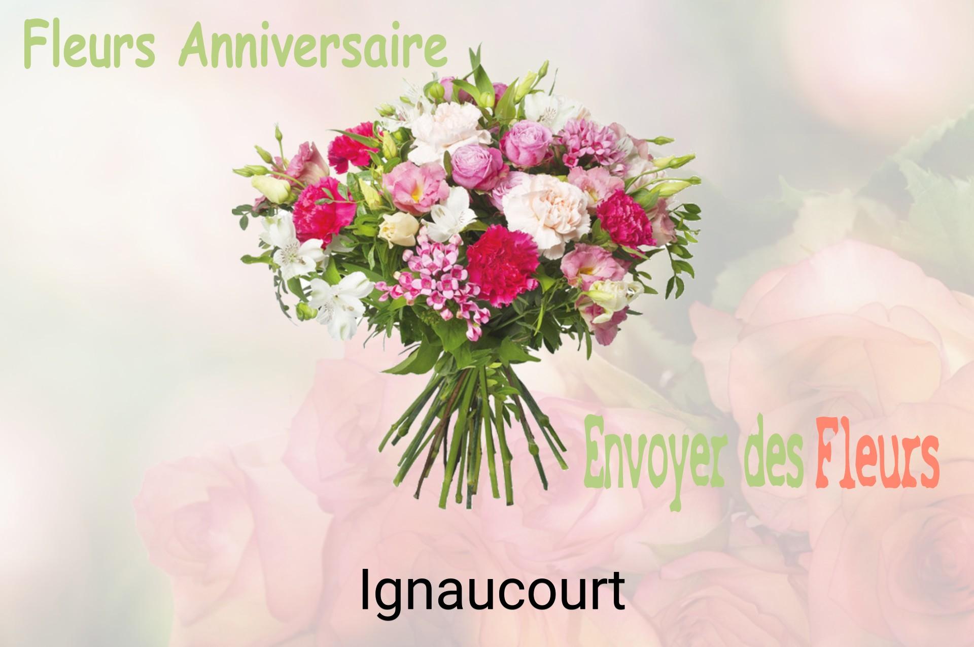 Bouquet de fleurs d’anniversaire livré à Ignaucourt